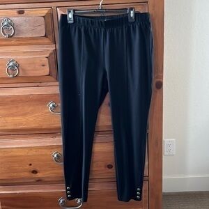 Talbots Women’s black ponte pants size large Preloved